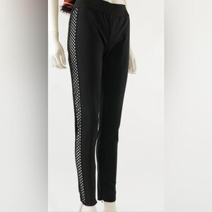 Stella McCartney Black Mesh Detail Leggings